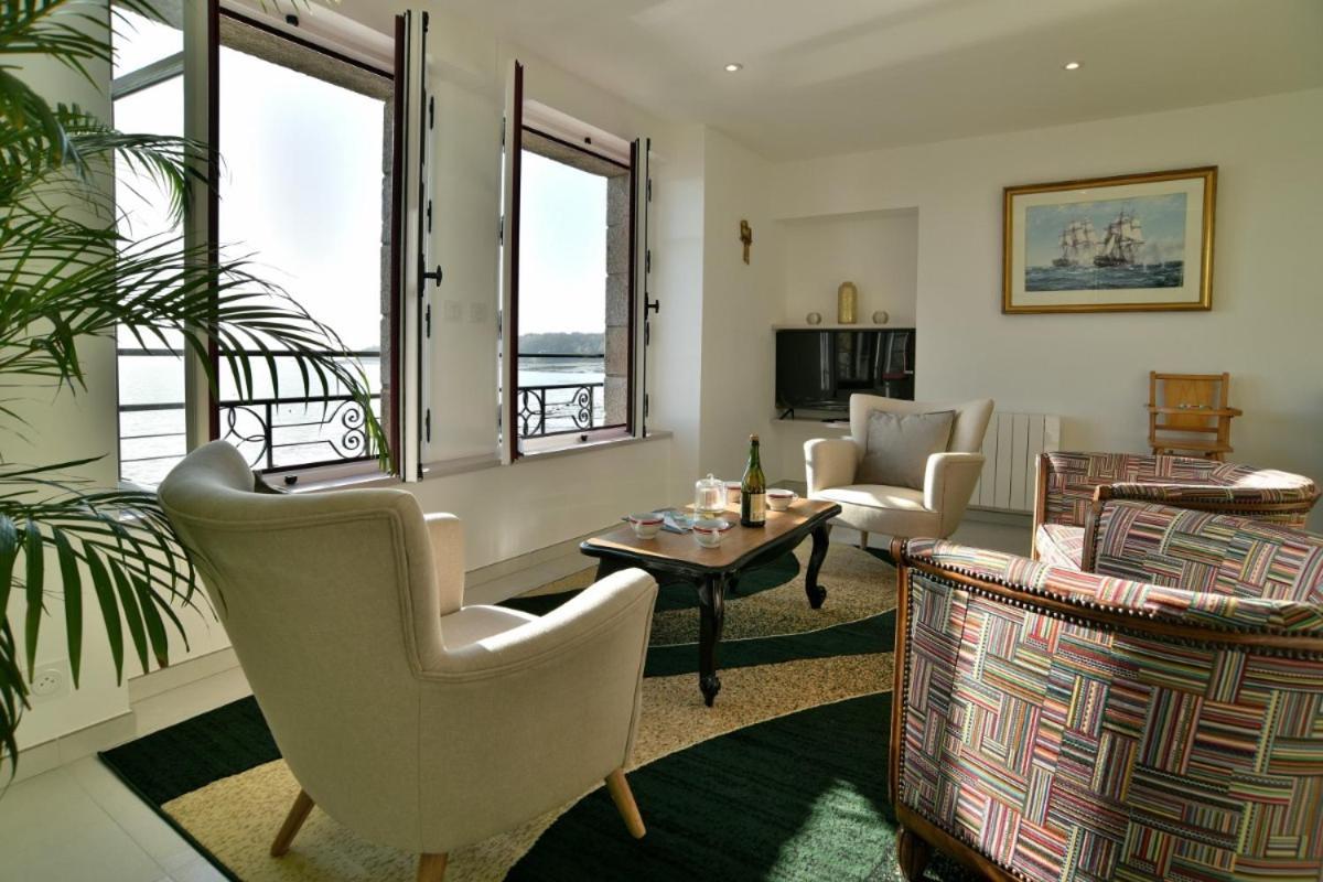 L Ostra 1, Appartement Haut Standing Front De Mer A Cancale Sur Le Port De La Houle Exterior foto