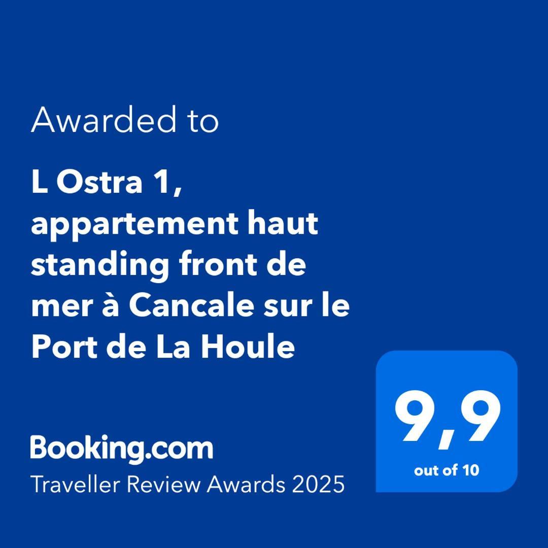 L Ostra 1, Appartement Haut Standing Front De Mer A Cancale Sur Le Port De La Houle Exterior foto